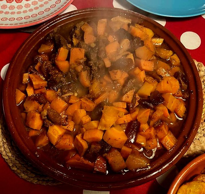 Marokkaanse stoofpot met lamsvlees en abrikozen